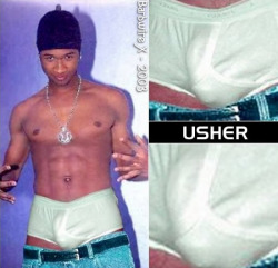 sexxii-dicklover:  Old but it still looks good. Usher’s dick imprint.