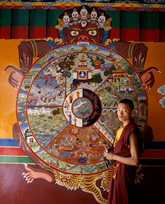 Tibetan monk painting ‘Wheel of Life’.
Dharamshala, India.
Image courtesy of thomaslkelly.smugmug.com
“ In his long search for a unified theory, Einstein reflected on whether “God could have made the Universe in a different way; that is, whether the...