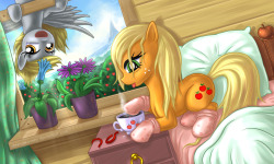 ow-my-heart:  Good Morning Applejack by ~alexmakovsky