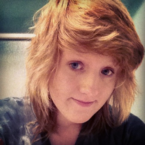 My hair looks awful when it dries on its own, lol. (Taken with instagram)