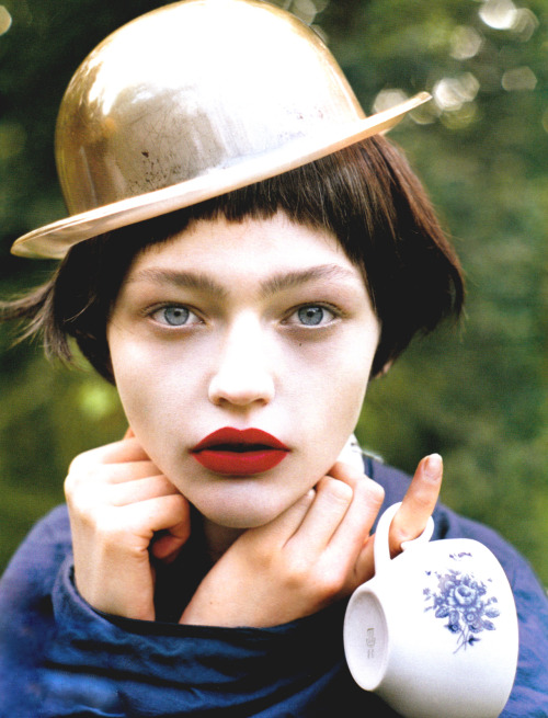 Sasha Pivovarova by Tim Walker for Vogue UK January 2007