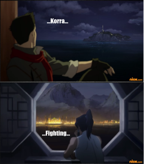 m-azing:girlfrombasingse:We all knew that’s what they were thinking.“…Korra&helli