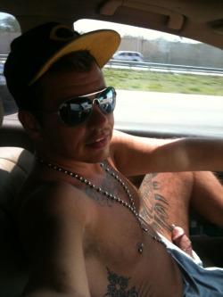 hairyexhibitionist:  hairyexhibitionist:  New pic!!! Me driving home from the beach today ;) please like and reblog.  My cock is always hanging out. I love to show off what I got, and risking someone catching me is the ultimate turn on. Help me show off,