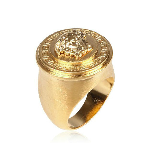 asthetiques:  Versace - Gold Plated Medusa Pinky Ring.