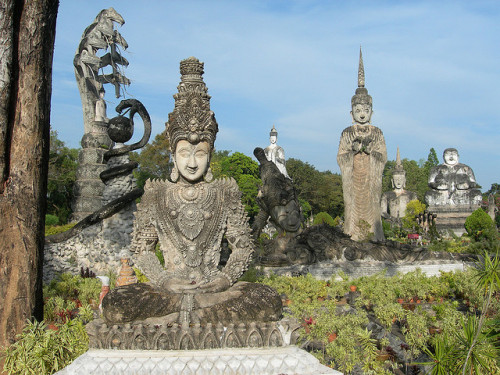 Buddha Park in Nong Khai, Isaan province, Thailand (by Hartfried Schmid).