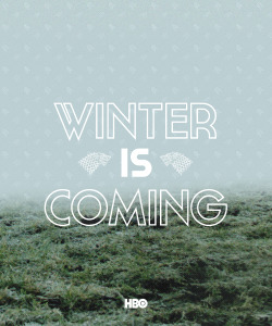  GOT House Posters  House Stark: Winter is