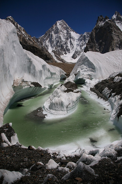 Breathtaking scenery in Karakoram Mountains, Pakistan (by M. Afzal).