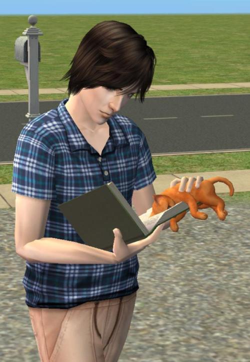 simsgonewrong:This is from a friend’s game but whatever, write with your cat’s face. No biggie.