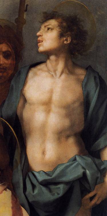 loverofbeauty:  Andrea del Sarto. 1520    (detail) 