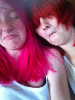 scaby:  Poopies w dyed hair 