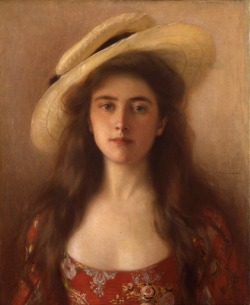 poboh:  Young Beauty in a Straw Hat, Albert