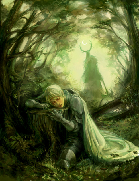 blackrainbowz:Inspired by the tale of green knight. Half year-old pic which I prolly won’t fin