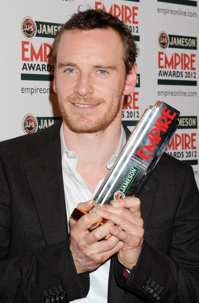 nun-gun:Michael Fassbender - Empire Hero AwardI am enjoying all of these phallic awards far too much