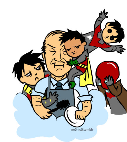 modestmonday:ne0nic0:I expect Batman and Robin #10 to go down pretty much like this.#BRB CRYING
