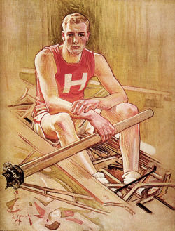 st1mu11:  Harvard University Rowing, J.C. Leyendecker 