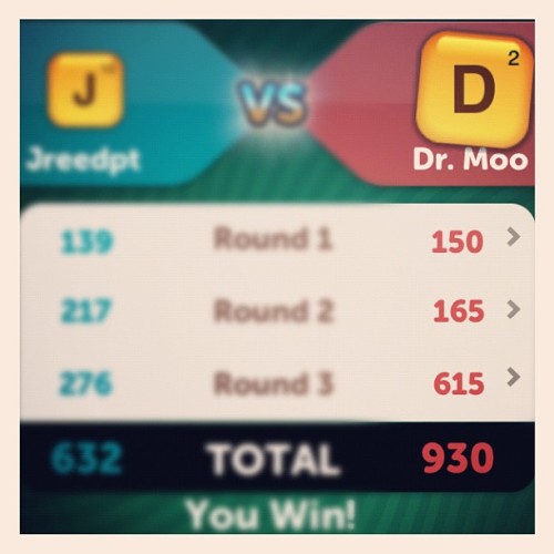 #scramblewithfriends…😖 sheesh 💪👊✨! Beasted on that last round. Some add me n play me! (Taken with instagram)