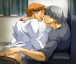 yaoiholics:  ♚Souji&amp;Yousuke {Persona 4} &gt;You can ask in http://yaoiholics.tumblr.com/ for your faves yaoi couples! It’ll be posted as far as I can :33 
