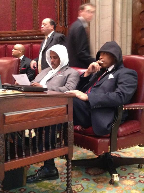 racismschool:
“ iamtrayvonmartin:
“ #wearetrayvonmartin #iamtrayvonmartin #justice4trayvon
“NYS Senator Eric Adams and his colleagues memorialize Trayvon Martin during the March 26, 2012 senate legislative session” via Facebook
”
I LOVE THIS! I LOVE...