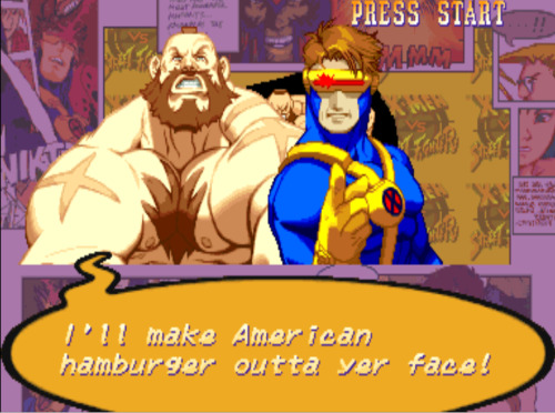 bison2winquote - - Zangief, X-Men vs Street Fighter (Capcom)