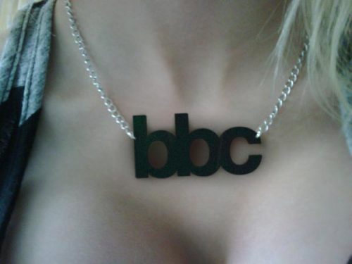 tastybbc:  Got my new BBC necklace todai ;D i asked tha lady 4 all capital letters but she said it w