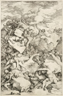 cavetocanvas:  Salvator Rosa, Fall of the Giants, 1663    