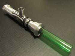 thatsgoodweed:  Light Saber pipe prototype; now you can smoke OG Skywalker and feel the force.