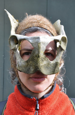 whoah, guanaco bone helm.