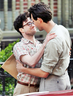  Daniel Radcliffe on the set of Kill Your Darlings. 