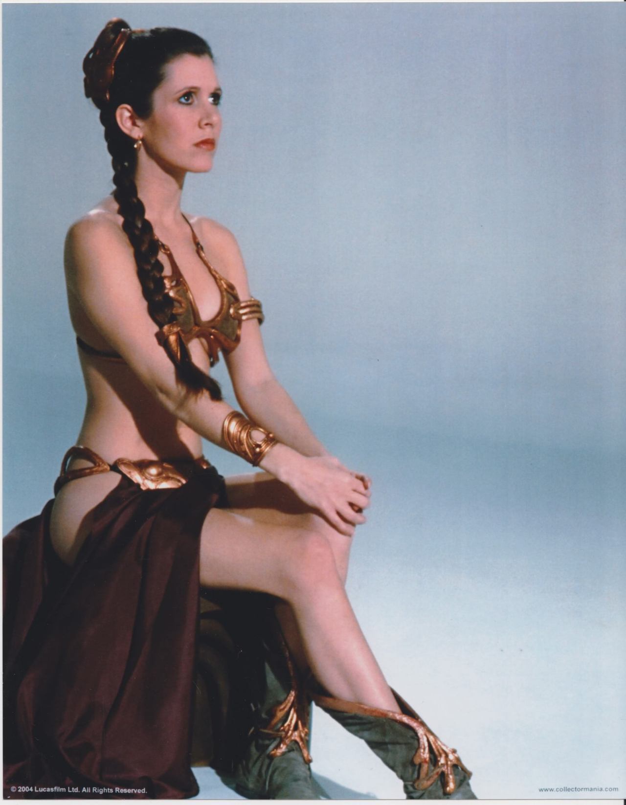 Carrie fisher princess leia slave