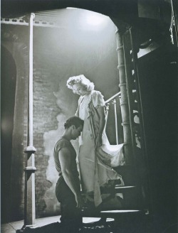 updownsmilefrown:  Marlon Brando and Kim Hunter,A Streetcar Named Desire (the play) ,1947 