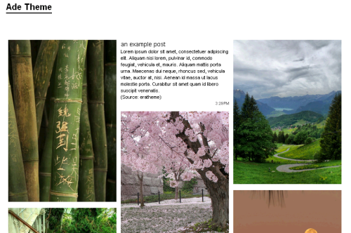 &ldquo;Ade&rdquo; PREVIEW / CODE Three, Four, Five or Six columns Faded images opt