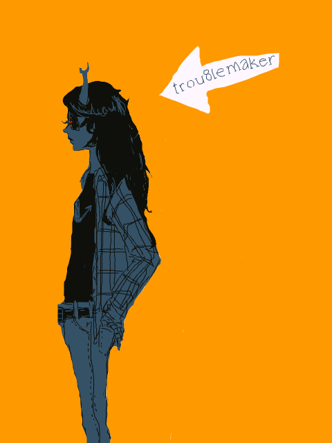 crappy-drawings:  More mouse doodling Fun fact she is my patron troll 