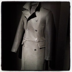 gqfashion:  @kennethcole 2-in-1 topcoat with zip off bottom for Fall 2012. (Taken with instagram) 