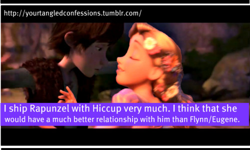  I ship Rapunzel with Hiccup very much. I think that she would have a much better relationship with 