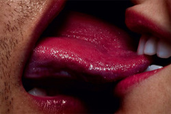 darklamb:  simko:  Lips Or the Edge of Reason by Sølve Sundsbø…  The Solve Sundsbo ‘Lips Or the Edge of Reason’ photoshoot was captured for Exhibition Magazine’s Lipstick Issue. The photographer gets up close and personal on a steamy make-out