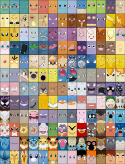 nekomarie:  pokemonsafari:  The Original 151. Buy this poster at Society6 &amp; Follow PokmonSafari.   Uhmg