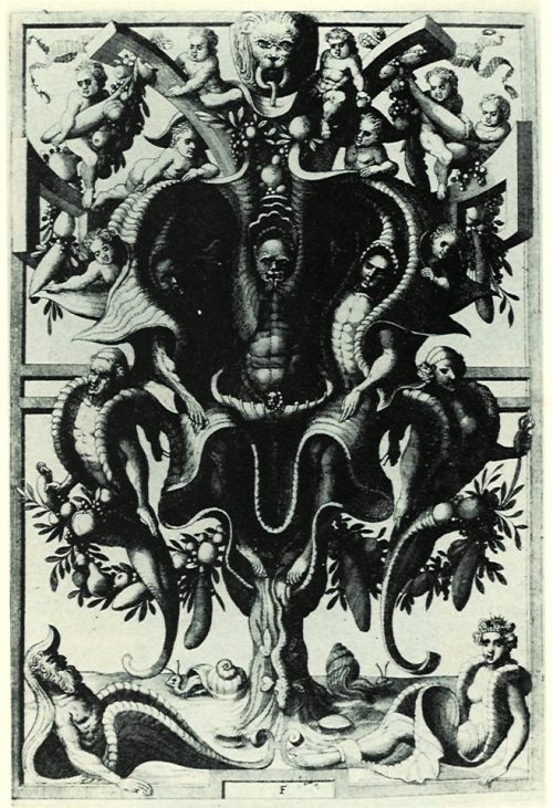 kirgiakos:kirgiakos:Cornelis Floris  -  Grotesque with Fantastic Sea Creatures , c.1556engraving, et