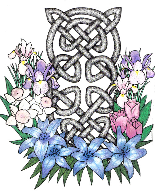 groverarms: I drew this as a birthday present for my mother. I had a thing for celtic knots for a wh