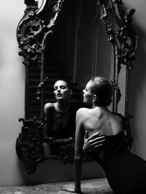 7pleiades7:  PARIS / ANJA RUBIK / FRENCH VOGUE /April 2010 Ph. by Heidi Slimane