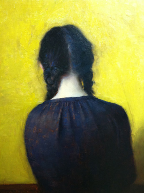 yulibow: arcadiagallery: Jeremy Lipking, “Braids,” Oil on Linen, 24” x 18”