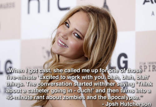 awesomeasusual:peeta-hunts-bread:kkatkkrap:doctorbatman:spiritofgracekelly:Jennifer Lawrence Makes G