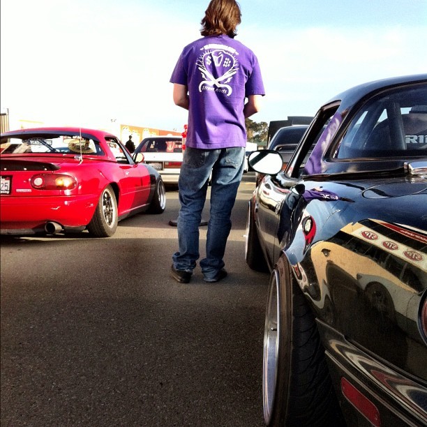 angelsandbombs:  Russ and I inline. (Taken with Instagram at INFINEON START/FINISH