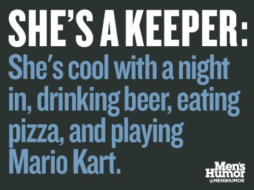 nc1980:  sweetdreamsd33:  Mario kart is always fun especially with pizza.  She def a keeper  awwww i feel special