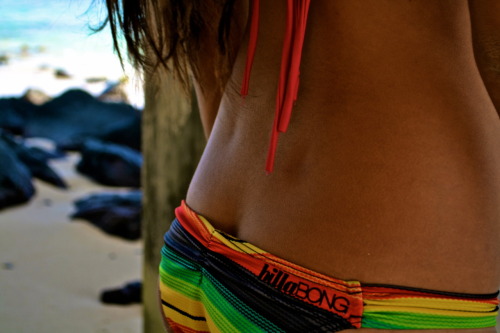 Back dimples.