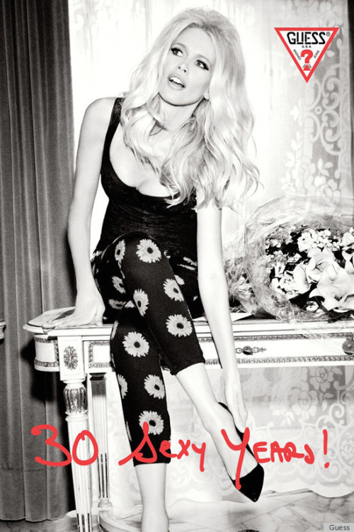 Claudia Schiffer @ 1 Model Management  Guess, campaign 