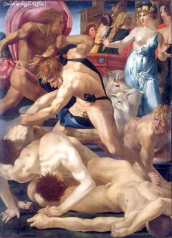 Rosso Fiorentino, Mosè Difende Le Figlie Di Jethro | Carlo Saraceni, Moses Defending