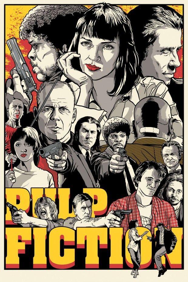 fer1972:  Pulp Fiction poster by Joshua Budich 