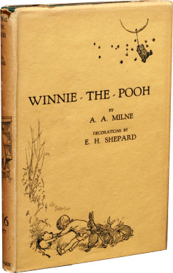bookorithms:  No sign of Disney here -  Winnie the Pooh first edition from 1926. 