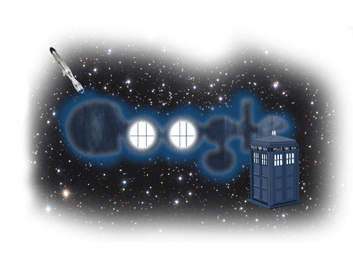 moraniarty:  fallapatorius:  We had to make google doodles in computer art. I made mine Doctor Who themed…  It’s your turn, Google. 