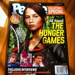kmlutz:  Look at what the boss got for me!!! Oh Happy Day! :D #hungergames #obssessed (Taken with instagram) 